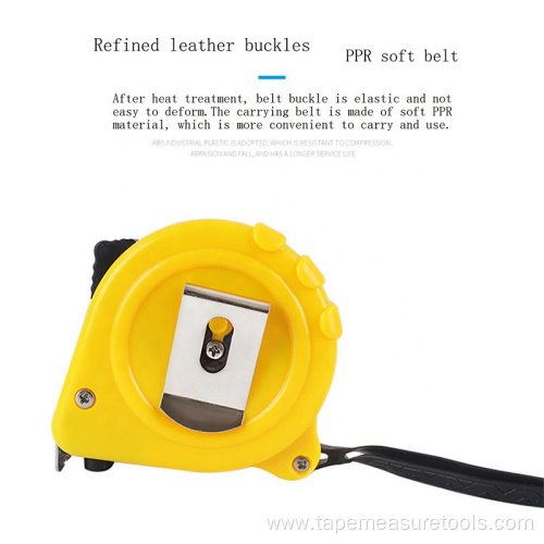 ABS three locks restractable tape measure